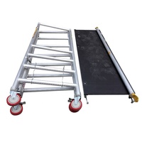Mini tour d'échafaudage en alliage d'aluminium durable haute performance pliable pour une application sur scène
