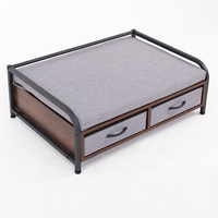 Meubles modernes de luxe de haute qualité en bois pour animaux de compagnie Pet House Indoor Lits en bois pour petits chiens et chats