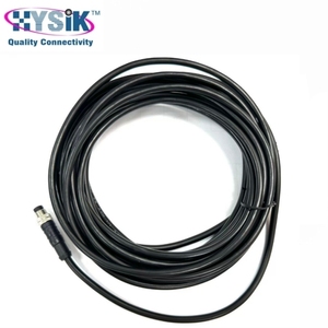 M8 Erkek Konnektör Kablosu 5 Kutuplu B-kodlu Açık Uçlu Pigtail'li Kablo Seti - Product Image 1