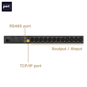 PAT DA48 Высокопроизводительный цифровой процессор сигналов 4 входа/8 выходов, 24-битный AD/DA, 96 кГц, профессиональный, для баров/стадионов/церквей/танцевальных клубов - Product Image 3