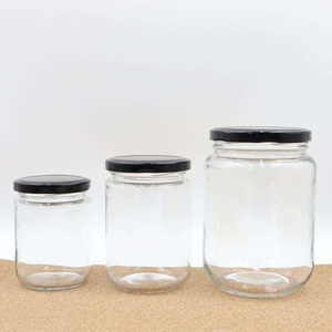 Wide Mouth Luxury Cylinder Pickles Glass Canning Jar 101-200ml Clear Airtight Durable Classic Design Mason Glass Bottle - Product Image 5