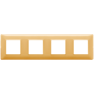 8M 4 Gang Wall <b>Switch</b> <b>Plate</b> Reflex Amber 34mm Length 8mm Width 0.9mm Height - Product Image 1
