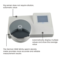 Détecteur analytique d'insémination artificielle de porc analyseur de sperme vétérinaire numérique portatif densimètre de sperme de sperme de porc
