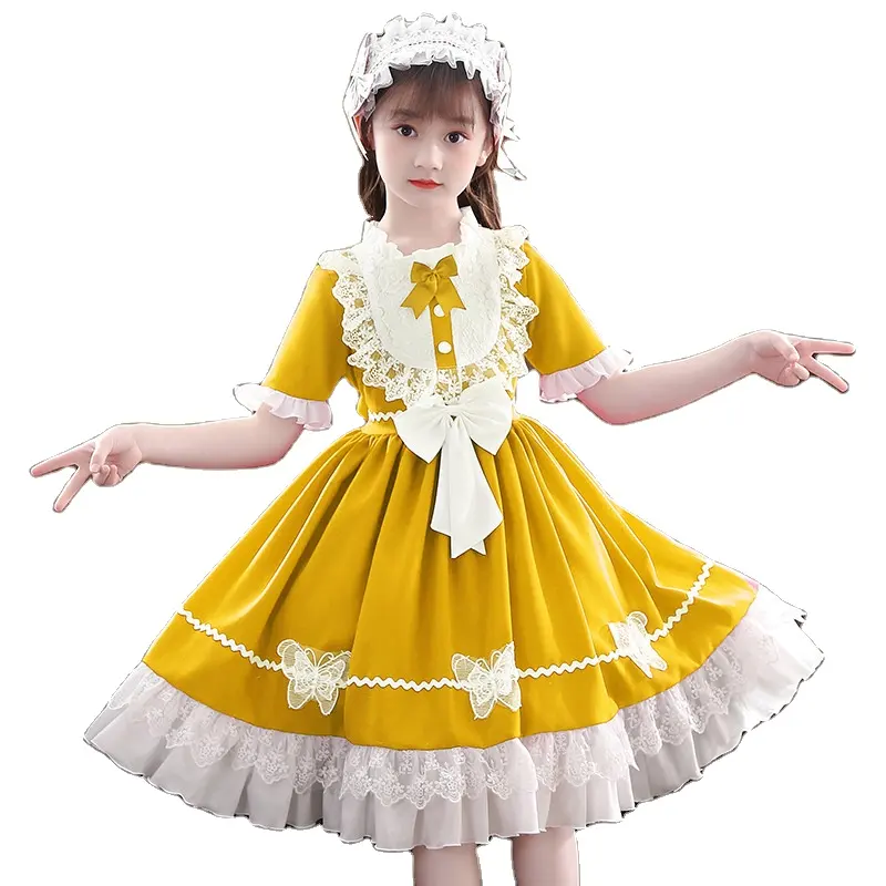 В Корейском стиле; Детские платья для вечеринки для детей от 3 лет милое в стиле «лолита», платье для девочек летнее платье для девочек с бабочками; Для детей; Платье