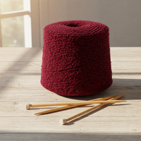 Soft Skin Friendly Colorful Blended Fancy Yarn 1/5.8Nm Recycled Polyester Nylon for Hand or Machine Knitting Loop Yarn