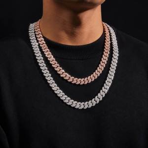 สร้อยคอแบบ Cuban Link ขนาด 10 มม. ชุบโรเดียม เงินแท้ 925 ผ่านการทดสอบ VVS Moissanite ได้รับการรับรองจาก GRA สไตล์ฮิปฮอป - Product Image 6