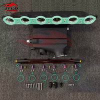 Collecteur d'admission S58 à haut débit CNC billette noyau en aluminium 145mm pour BMW G87 M2 G80 M3 G82 M4 CSF mise à niveau