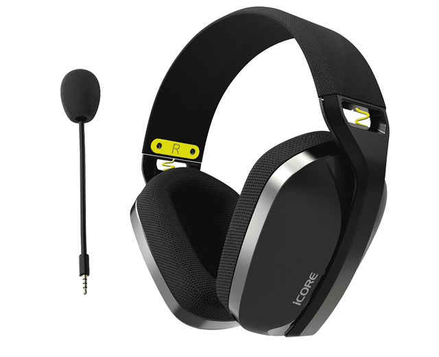 2.4GHz Wireless Over-Ear Gaming Headset GA01mv-50mm Driver Low Latency 4-in-1 PS5/PC Detachable Noise Cancelling Mic&RGB IPX-7