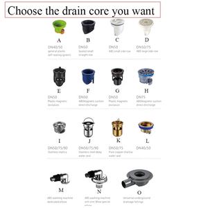 อุปกรณ์ห้องน้ำ YOTO สีดำเทาเงิน ท่อระบายน้ำทองเหลืองขนาด 4 นิ้ว ป้องกันกลิ่น ผลิตจากสแตนเลส SUS 304 316 - Product Image 2