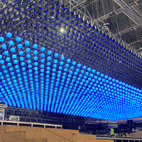 Pabrik terbaru Wireless DMX 512 RGBW sepak bola LED panggung bola kinetik sistem cahaya untuk pesta klub disko konser pernikahan