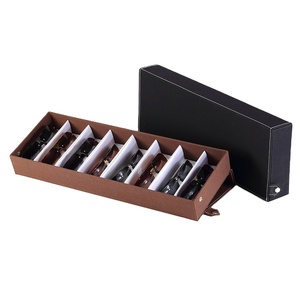 8 Khe Tùy Chỉnh Mềm Có Thể Gập Lại Vải Kính Lưu Trữ Kính Râm Kính Hiển Thị Hộp Kính - Product Image 2