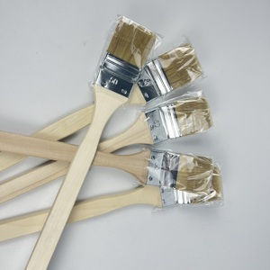 Pinceau à manche en bois courbé de 2.5 pouces de long <span class=keywords><strong>pour</strong></span> le traitement des murs brosses de nettoyage de <span class=keywords><strong>radiateur</strong></span> - Product Image 3