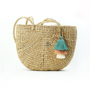 2024 artículos calientes agua Jacinto playa algas marinas bolso de mano hecho a mano señoras mujeres bolsos de mano precio al por mayor - Product Image 5