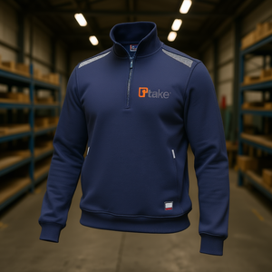 Sweat-shirt à fermeture éclair Ttake Felpa Regular Blue 3XL Workwear - Product Image 3