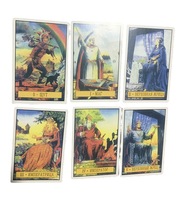Baraja de Cartas de Tarot TAPO Rusa de Lujo, Impermeable, de 78 Cartas