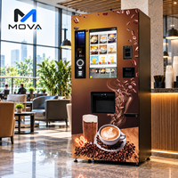 Distributeur automatique de café commercial, écran tactile de 21,5 pouces, capacité de 4 litres de grains, 150 tasses, OEM