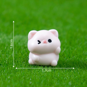 Figuras de Animales en Miniatura de Resina, Surtido de Ranas y Cerdos, para Decoración de Escritorio, Coche, Accesorios de Jardín de Hadas y Escenas en Miniatura DIY - Product Image 6