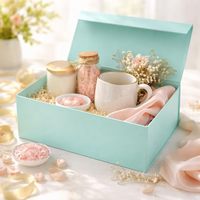 Caja de Regalo Tiffany Azul con Tapas para Regalos, Cierre Magnético, Empaque para Regalos de Navidad, Halloween, Cumpleaños, Festividades