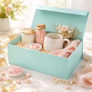 Boîte cadeau TiffanysBlue avec couvercles pour cadeaux, fermeture magnétique, emballage cadeau pour Noël, <span class=keywords><strong>Halloween</strong></span>, anniversaire, fêtes - Product Image 1