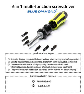 Direct Factory Supply Combination Multi-Tool Screwdriver Set <b>Chrome</b>-Finish CRV Material OEM Customizable DIY Steel Box Prices - Product Image 6