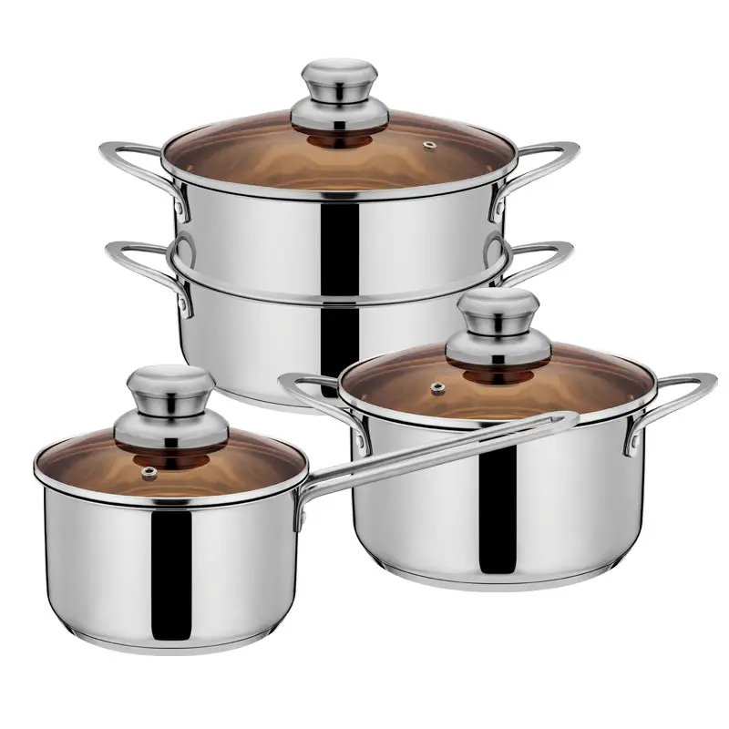 Nieuwe Producten Rvs Koken Pot Set 3 Pcs Kookgerei Set
