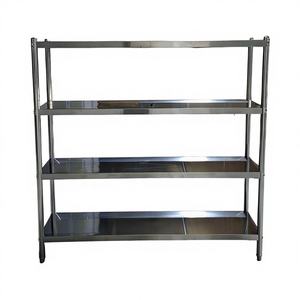 Estante de Acero Inoxidable VCT de 4 Niveles con Protección Contra la Corrosión, Acabado Plateado Pulido, 1800 mm de Longitud, para Uso en Cocina y Almacén - Product Image 2