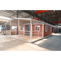 Maison conteneur extensible de 20 pieds, étanche, résistante au vent, préfabriquée et portable pour la vie en extérieur, mini-maison, exportation certifiée CE