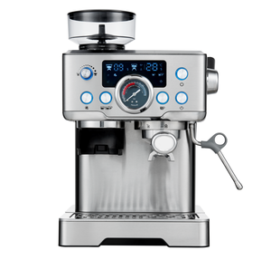 Machine à <span class=keywords><strong>expresso</strong></span> professionnelle 20 bars <span class=keywords><strong>avec</strong></span> moulin intégré, 45 réglages, 1350W, en acier inoxydable, pour la maison, le bureau et les baristas. - Product Image 1