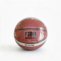 Ballon de basketball de compétition BG4500, taille 6/taille 7, en caoutchouc PU, ballon de sport, logo personnalisé en usine, résistant à l'usure, haute durabilité