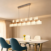 Décoration d'intérieur, lustre LED de luxe, luminaire suspendu décoratif pour hôtel, projet et éclairage intérieur de villa