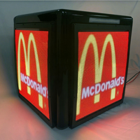 Cajas de Aislamiento con Pantalla LED a Todo Color Personalizadas, con Brillo de 500cd, Color Personalizado, para Mejorar la Visibilidad en la Entrega de Comida Rápida