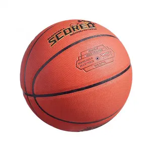 Grosir Logo kustom Bola Basket hijau PU higroskopik bola basket ukuran 3 4 5 harga