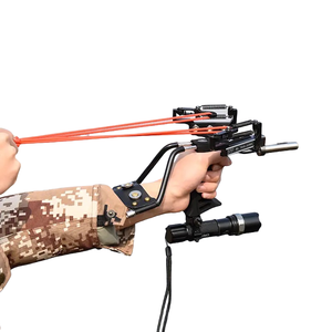 Nouvelle catapulte Huanxiu pour la <span class=keywords><strong>chasse</strong></span> et la <span class=keywords><strong>pêche</strong></span>, lance-fléchettes, lance-pierre de poignet métallique pour adultes, pour le tir sportif en extérieur - Product Image 5