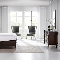 Ensemble de commode et de meuble-lavabo en bois massif de luxe personnalisé de Dubaï pour chambre à coucher et salon