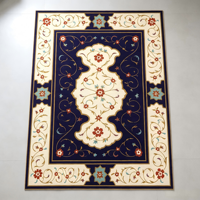 Tapis de sol moderne en velours cristal polyester 3D, luxe léger, pour chambre à coucher, chevet, salon, décoration de la maison, couverture de canapé