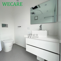 WECARE Remorque Sanitaire Personnalisée, Toilettes Mobiles Portables avec Cloisons pour Chantiers de Construction