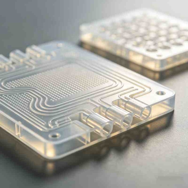 Chemical Resistant CNC Machined Rapid Prototyping Lab-On-A-Chip Device for Lab Research DNA Sequencing Precision Manufacturing