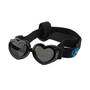 Gafas <span class=keywords><strong>de</strong></span> Sol para Perros Pequeños, Protección UV, Gafas para Mascotas, Gafas <span class=keywords><strong>de</strong></span> Sol en Forma <span class=keywords><strong>de</strong></span> Corazón para Perros con Correas Ajustables para la Cabeza y la Barbilla - Product Image 1