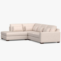 Canapé modulaire en forme de L, confortable et rembourré, pour salon moderne et luxueux