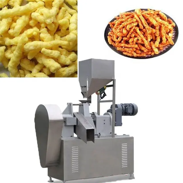 Expanded Puffed Corn Snack Making Food Cheetos Production Line Kurkure Extruder Machine