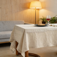 Nappe carrée moderne en lin européen, couleur unie, non tissée, pour la maison, les mariages, les hôtels, tissée, teinte unie, de marque