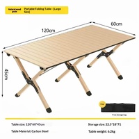 Leichter Tragbarer Aluminium-Klapptisch für Reisen, Camping, Freizeit, Picknick, Quadratischer Tisch, Nachtmarktstand-Ausrüstung