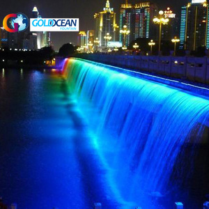 ออกแบบฟรี น้ำตกกลางแจ้งพร้อมไฟ LED สำหรับแสดงแสงสี - Product Image 3