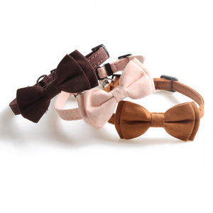 Collar para Gato Personalizado al por Mayor, Collar de Lujo para Cachorro Pequeño con Hebilla de Seguridad, Collar para Gato con Lazo y Campana - Product Image 3