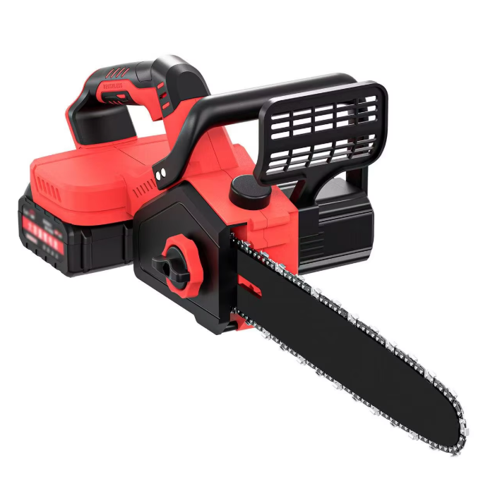Red Brushless Cordless Chainsaw