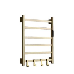 <span class=keywords><strong>Toallero</strong></span> Eléctrico Calefactable de Pared, Calentador de Toallas de Latón, Estante de Almacenamiento de Toallas con Calefacción - Product Image 1