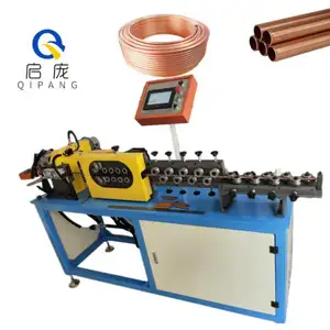 QIPANG CNC 1/2" Chip-free Coil Copper Tube Straightening Cutting Machine 1/4" Pipe Straightening And Cutting