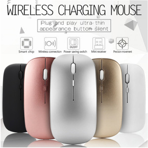Ratón recargable <span class=keywords><strong>barato</strong></span> de fábrica, ratón inalámbrico para juegos Bluetooth de 2,4 Ghz para oficina, <span class=keywords><strong>PC</strong></span>, portátil, tableta, logotipo personalizable - Product Image 5