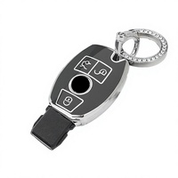 Housse de clé de voiture en TPU personnalisée pour Mercedes Benz Classe C avec porte-clés, style tendance, étui de protection pour 1994-2016
