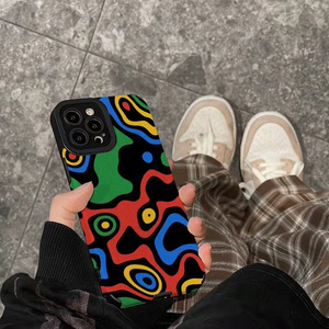 Custodia per Cellulare in TPU Morbido con Stampa Colorata di Stile Elegante per <span class=keywords><strong>iPhone</strong></span> 16 <span class=keywords><strong>Pro</strong></span> Max 15 <span class=keywords><strong>14</strong></span> 13 12 11 Xs Xr Xs Max 7 8 Plus - Product Image 3